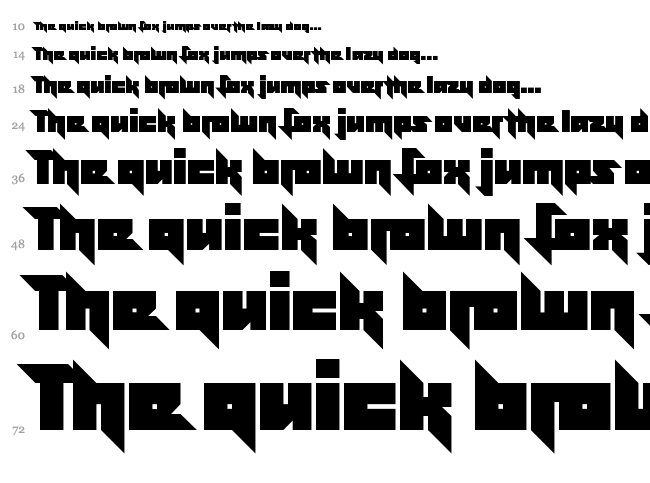 Effective Power font waterfall